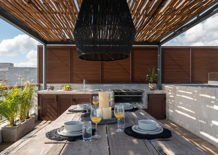 Amazing Penthouse Private Pool Close To Tulum